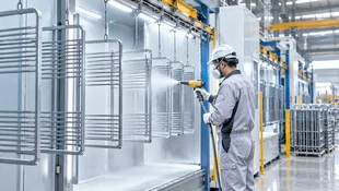 Joyings surface treatment line for metal storage components